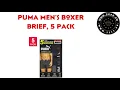 PUMA Men s Boxer Briefs - Comfortable Stylish 5-Pack Underwear