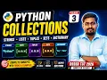 Python Collections Complete Tutorial Class 3 Strings Lists Tuples Sets DSSSB TGT