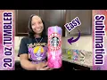 How To Make A Sublimation Tumbler HTV RONT Sublimation Tumblers