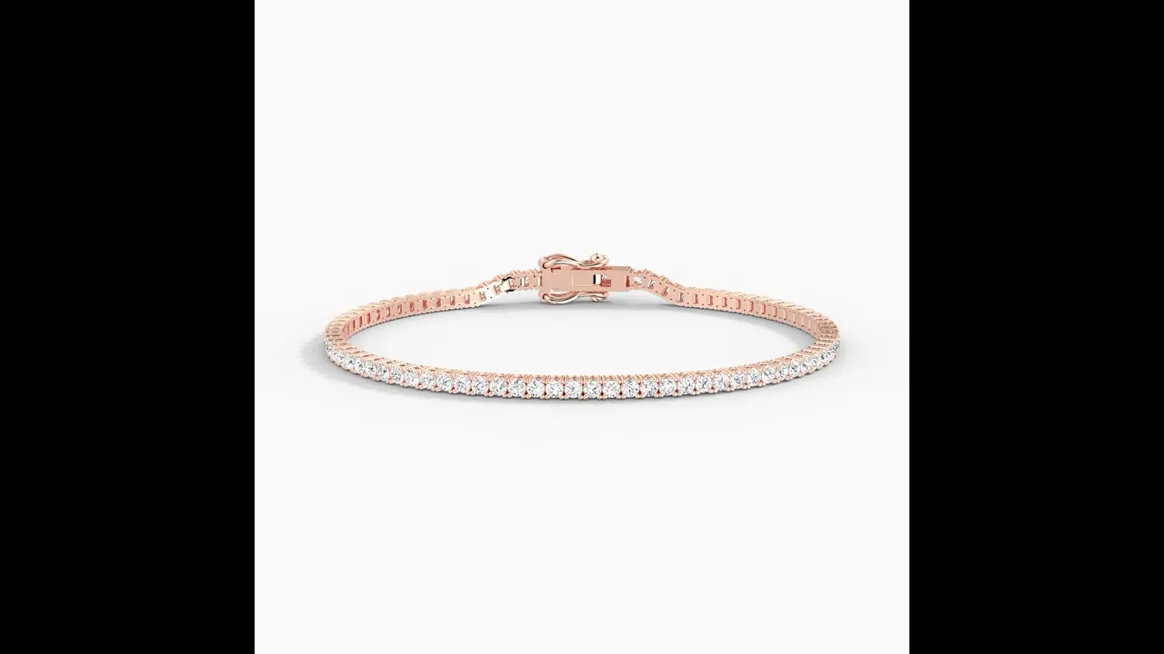 3 CTW Lab-Grown Diamond Tennis Bracelet in 14K Gold/Platinum – Classic & Timeless