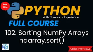 NumPy Sorting Array in Python ndarray sort function NumPy Sort Array