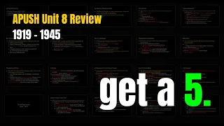 APUSH Unit 8 Review no BS