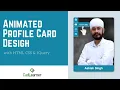 Animated Profile Card Design with HTML and CSS