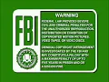 Green FBI Warning Screens 1991-1997 DVD Quality
