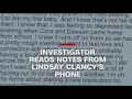 Lindsay Clancy trial Investigator reveals notes found on her phone