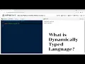 How Python is Dynamic Typed Language