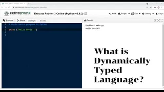 How Python is Dynamic Typed Language