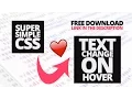 Text Change on Hover Using CSS VOICE TUTORIAL