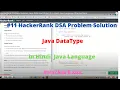 HackerRank Java Data Type DSA Problem Solution in Hindi in Java