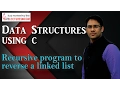 Data structures using C 68 Recursive program to reverse a linked list