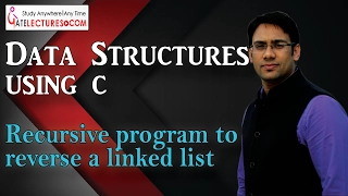 Data structures using C 68 Recursive program to reverse a linked list