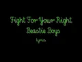 Fight For Your Right - Beastie Boys lyrics