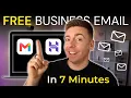 Create a Professional Business Email for Free