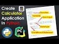 Create Calculator Application Program using Python in Pycharm Step by Step Tutorial