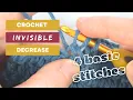 Invisible Decrease in Single Crochet Half Double Crochet Double Crochet and Treble Crochet