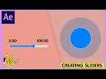 How to create basic sliders in AFTER EFFECTS