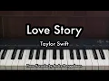 Lagu Love Story - Taylor Swift | Piano Karaoke by Andre Panggabean