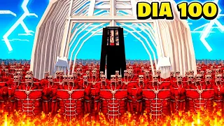 SOBREVIVI 100 DIAS NO MUNDO DE ATTACK ON TITAN no MINECRAFT