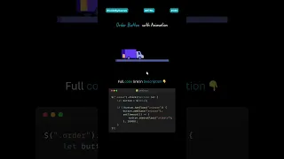 Creative Order Button with Moving Truck Animation