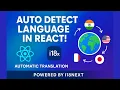 How to Detect Browser Language in React i18next Made Easy