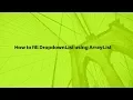How to fill DropdownList using ArrayList