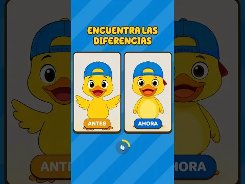 ¿Puedes encontrar todas las diferencias? 🦆🔍 #HeavenKids #JuegosParaNiños #patitonjuan