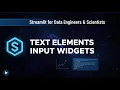 Streamlit Text Elements Input Widgets Build Interactive Apps Easily Day 2