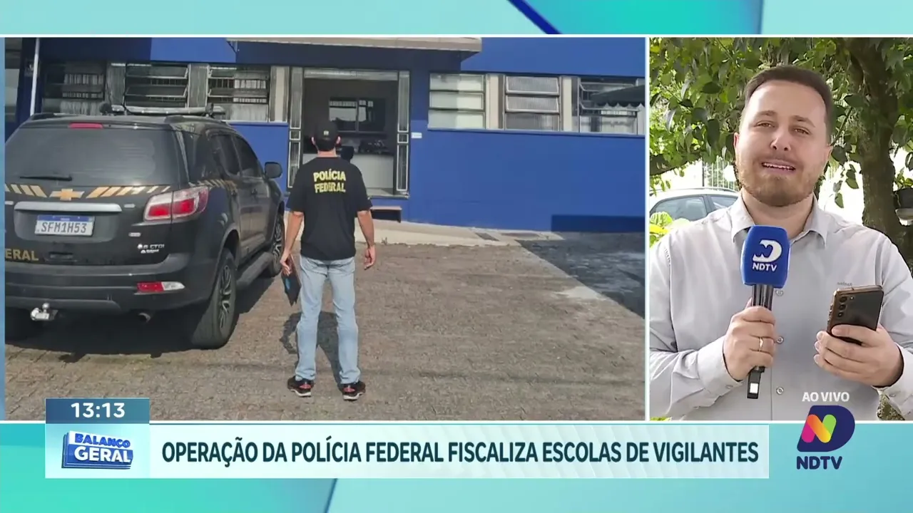 Operação da PF mira escolas de vigilantes: curso de Chapecó fiscalizado