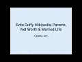Who Is Evita Duffy Learn About Her Wikipedia Family Married Life - Celebs Arc