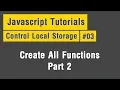 Control Local Storage - Arabic JavaScript Tuts