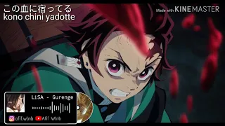 LiSA Gurenge AMV Lyric OP Kimetsu No Yaiba FULL 