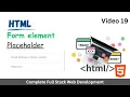 Html form placeholder Placeholder in html Html Placeholder