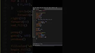 Draw among us Logo using Python Turtle Python Tutorial