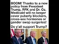 Trump-backed Medicaid policy targets coverage of gender-related treatments for minors