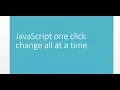 onclick JavaScript Easy Bangla Tutorial