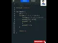 Printing numbers pattern using c in tamil