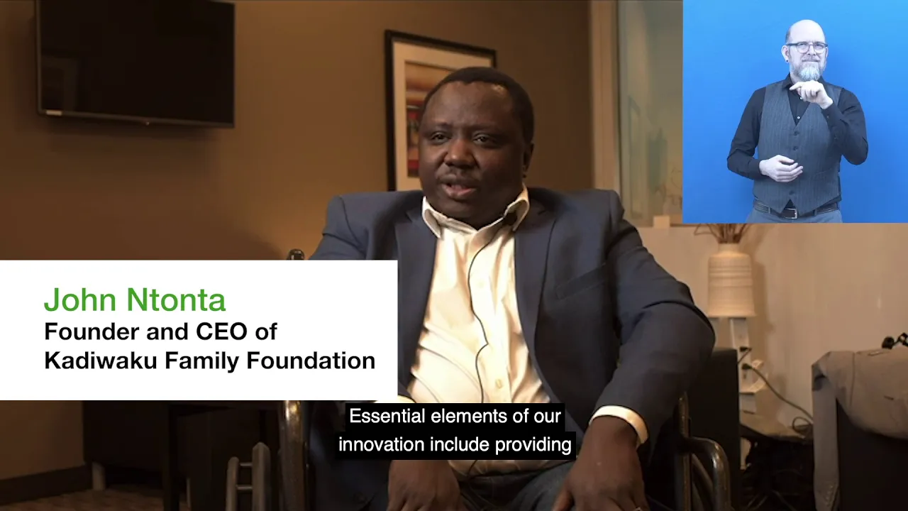 Awardee-Hour 4: Short Video of the Zero Project Awardee Kadiwaku Family Foundation - AD