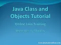 Online Java Training Demo Class - Beginners Tutorial on Class and Objects www javatutoronline com