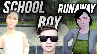 school boy runaway dead mode escaping from scary parents 