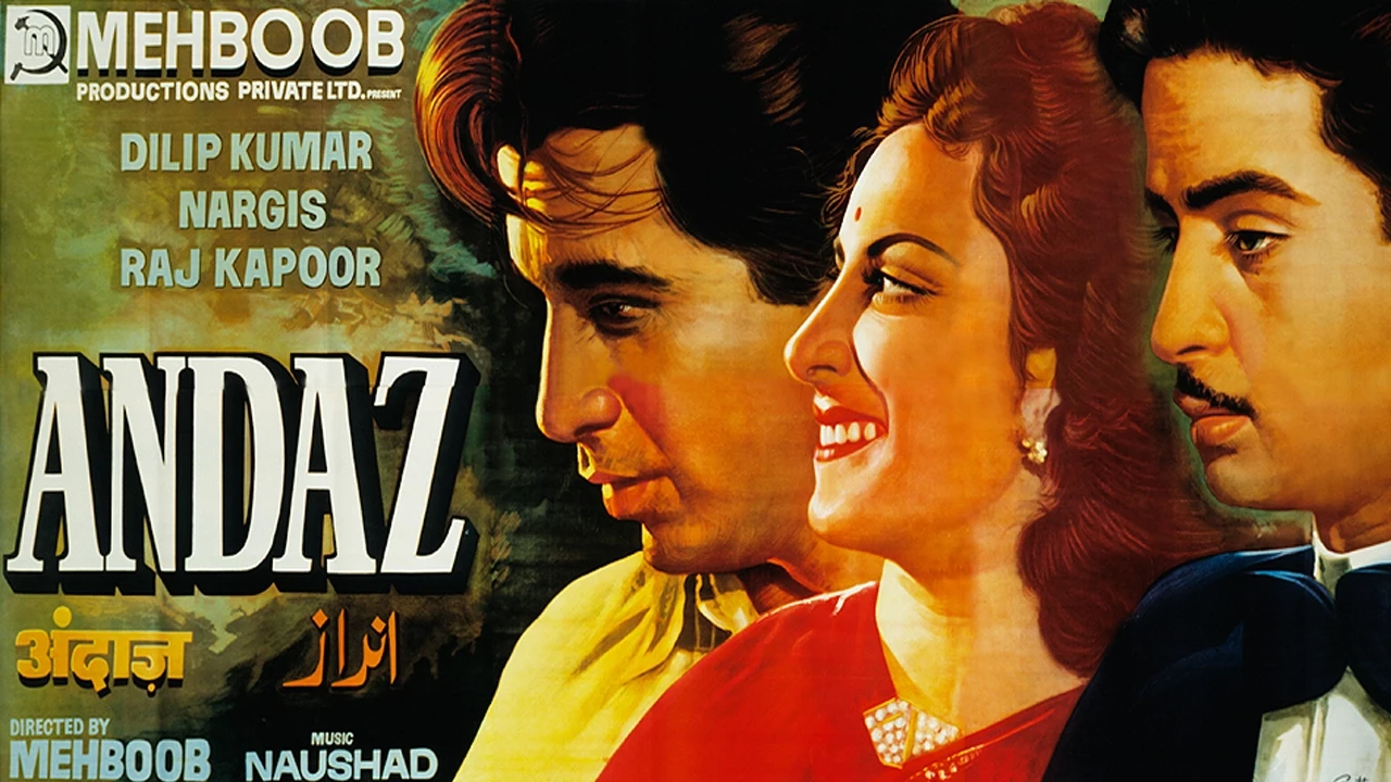 ANDAZ (1949)  Full Movie | Dilip Kumar, Raj Kapoor, Nargis | Classic Hindi Films by MOVIES HERITAGE