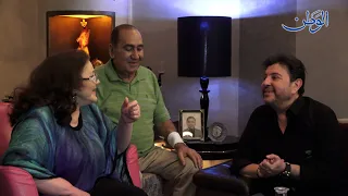 قبل مغادرته دمشق أمير الغناء العربي هاني شاكر يزور مطربة الأجيال السيدة ميادة الحناوي في منزلها 