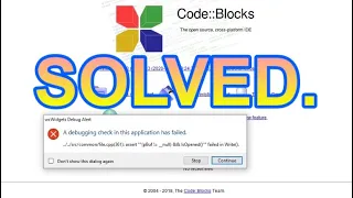 Code Blocks - A debugging check Error