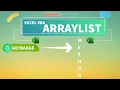Excel VBA - ArrayList GetRange Method