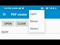 Adding spinner to toolbar in Sketchware