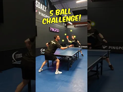 5 BALL TABLE TENNIS RALLY ππ₯