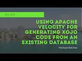 Using Apache Velocity For Generating Xojo Code From An Existing Database XDC 2019 Session