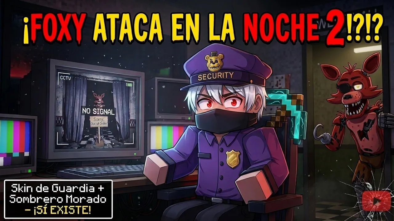 !¿Foxy me ataca en la noche 2?! 😱(Five nights at freddys)