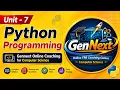 NUMPY Python Unit 7 PGTRB Computer Instructor GenNext Coaching centre