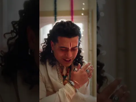the krishn in me sees the krishn in you . 🦚 Radhe radhe . #shyamaaanbaso #jubinnuatiyalnewsong