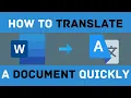 How To Translate Any Document Quickly Using Google Translate